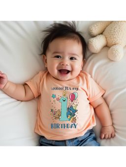KNITROOT - Wohoo Its My 1st Birthday Theme T-shirt (1-2 Years)