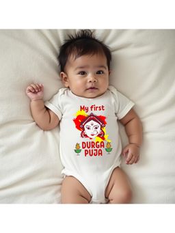 KNITROOT - My First Durga Puja Onesie