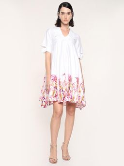 RAREISM - Women Qura Multi Flared Mini Dress