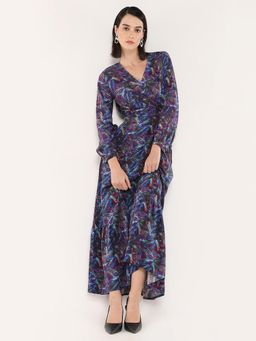 RAREISM - Women Seppo Dark Multi Fit and Flare Maxi Dress