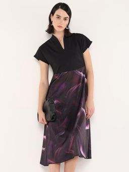 RAREISM - Women Usopp Multi Color Flared Midi Dress