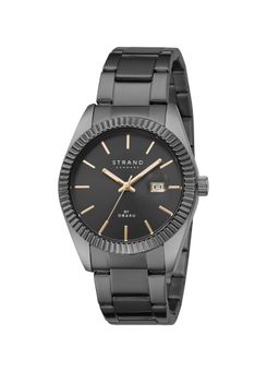 Strand by Obaku - Wellington Dark S721LDBBSB-DS Black Dial Quartz Watch For Women