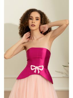 Natalia Livingston - Audrey Pink Corset Top