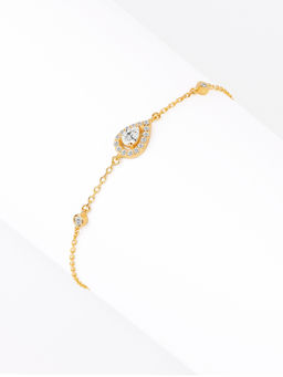 Nistra - 925 Sterling Silver Eternal Glow Teardrop Bracelet