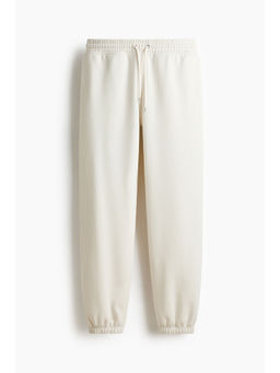 H&M - Men White Relaxed Fit Joggers