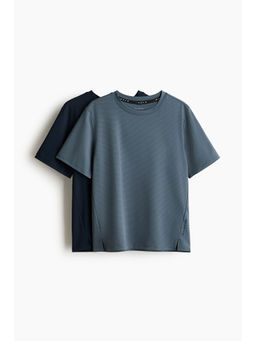 H&M - Boys Multi-Color 2-Pack Sports T-Shirts with Drymove