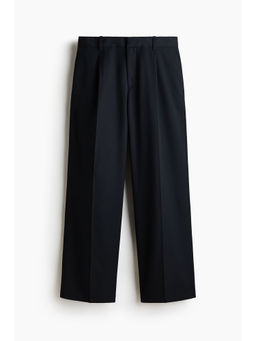 H&M - Men Blue Loose Fit Tailored trousers