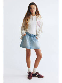 H&M - Girls Blue Cotton Denim Skirt