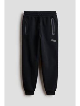 H&M - Boys Black Brushed-inside joggers