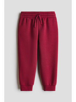 H&M - Boys Red Brushed-Inside Joggers