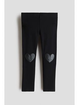 H&M - Girls Black Cotton Leggings