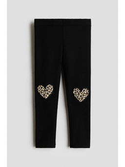 H&M - Girls Black Cotton Leggings