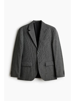 H&M - Men Grey Relaxed Fit Wool-blend jacket
