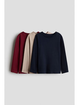 H&M - Boys Multi-Color 3-Pack Cotton Tops