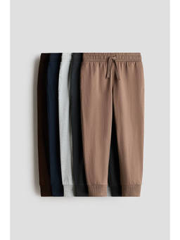 H&M - Boys Multi-Color 5-Pack Cotton Joggers