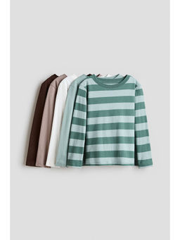 H&M - Boys Multi-Color 5-Pack Cotton Tops