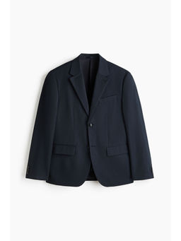 H&M - Men Blue Relaxed Fit Wool-blend suit jacket