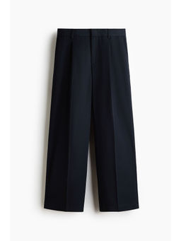 H&M - Men Blue Loose Fit Wool-blend suit trousers