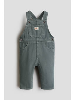 H&M - Boys Grey Denim Dungarees