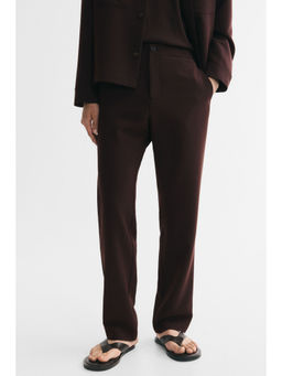 H&M - Men Brown Regular Fit Twill trousers