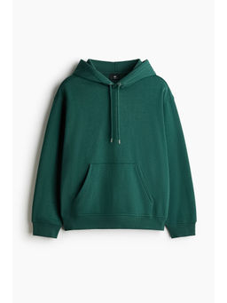 H&M - Men Green Loose Fit Hoodie