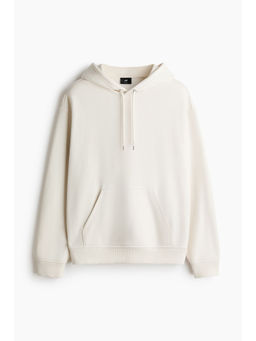 H&M - Men White Loose Fit Hoodie