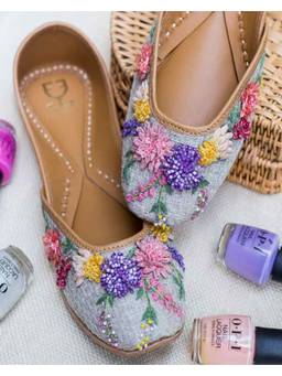 Fizzy Goblet - Multi Color Take a Rain Bow Mojaris Flats