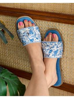 Fizzy Goblet - Blue Jasmine Open Toe Flats