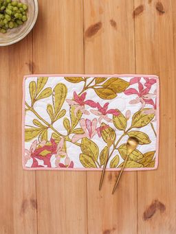 House This - Senjana Set of 2 Table Placemats Pink/Yellow
