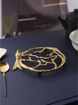 Trovea's - Flight Of Gold Trivet-Gold