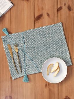 House This - Raalhu Set of 2 Table Placemats Blue