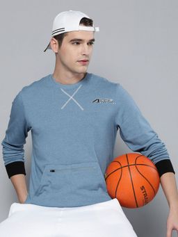 Alcis - Men Blue Solid Sweatshirt