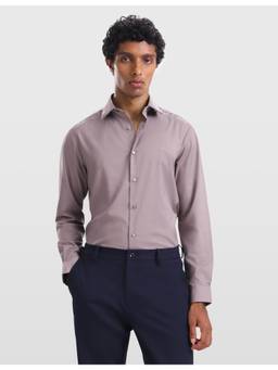 Arrow Newyork - Men's Twill Brooklyn Ultra Slim Fit Mauve Shirt