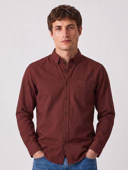 Pepe Jeans - Men Rust Full Sleeves Solid Shirt