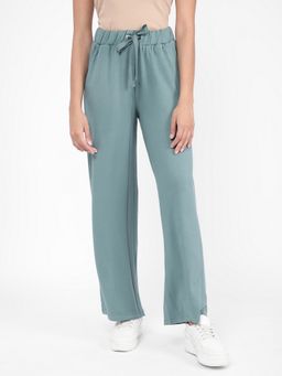 R&B - Blue Solid Regular Trackpants