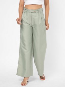 R&B - Solid Regular Green Pant