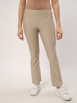 R&B - Beige Solid Trackpants