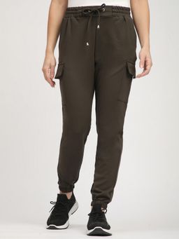 R&B - Olive Solid Relaxed Joggers