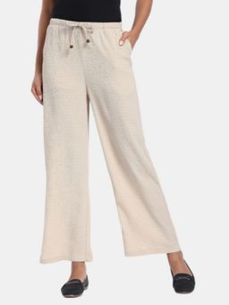 R&B - Beige Regular Fit Mid Rise Pant