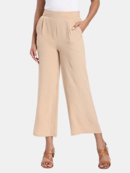R&B - Tan Regular Fit Mid Rise Pant