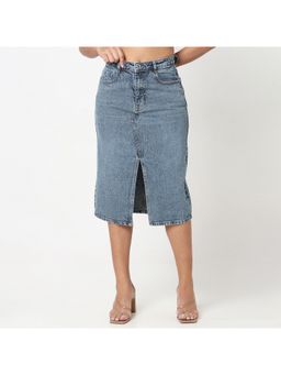 R&B - Washed Fitted Skirt