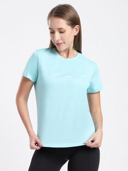 R&B - Aqua Typographic Slim T-Shirt