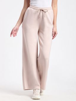 R&B - Pink Solid Relaxed Trackpants