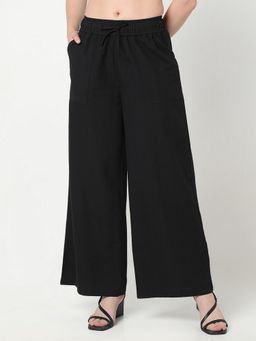 R&B - Solid Relaxed Black Pant