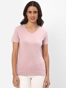 R&B - Pink Solid Regular T-Shirt