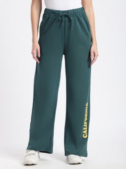 R&B - Green Typography Regular Trackpants