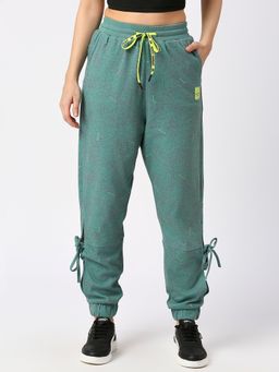 Being Human - Blue Cotton Printed Jogger