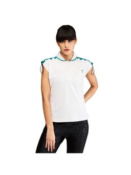 Being Human - Off White Slim Fit Sleeveless Polo T-Shirt