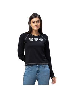 Being Human - Black Cotton Long Sleeve T-Shirt