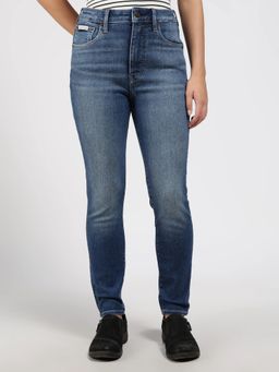 Calvin Klein - Mid-Wash Skinny Fit Mid Rise Blue Jeans